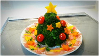 クリスマスツリーのポテトサラダ