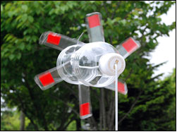 簡単に作れるペットボトル風車